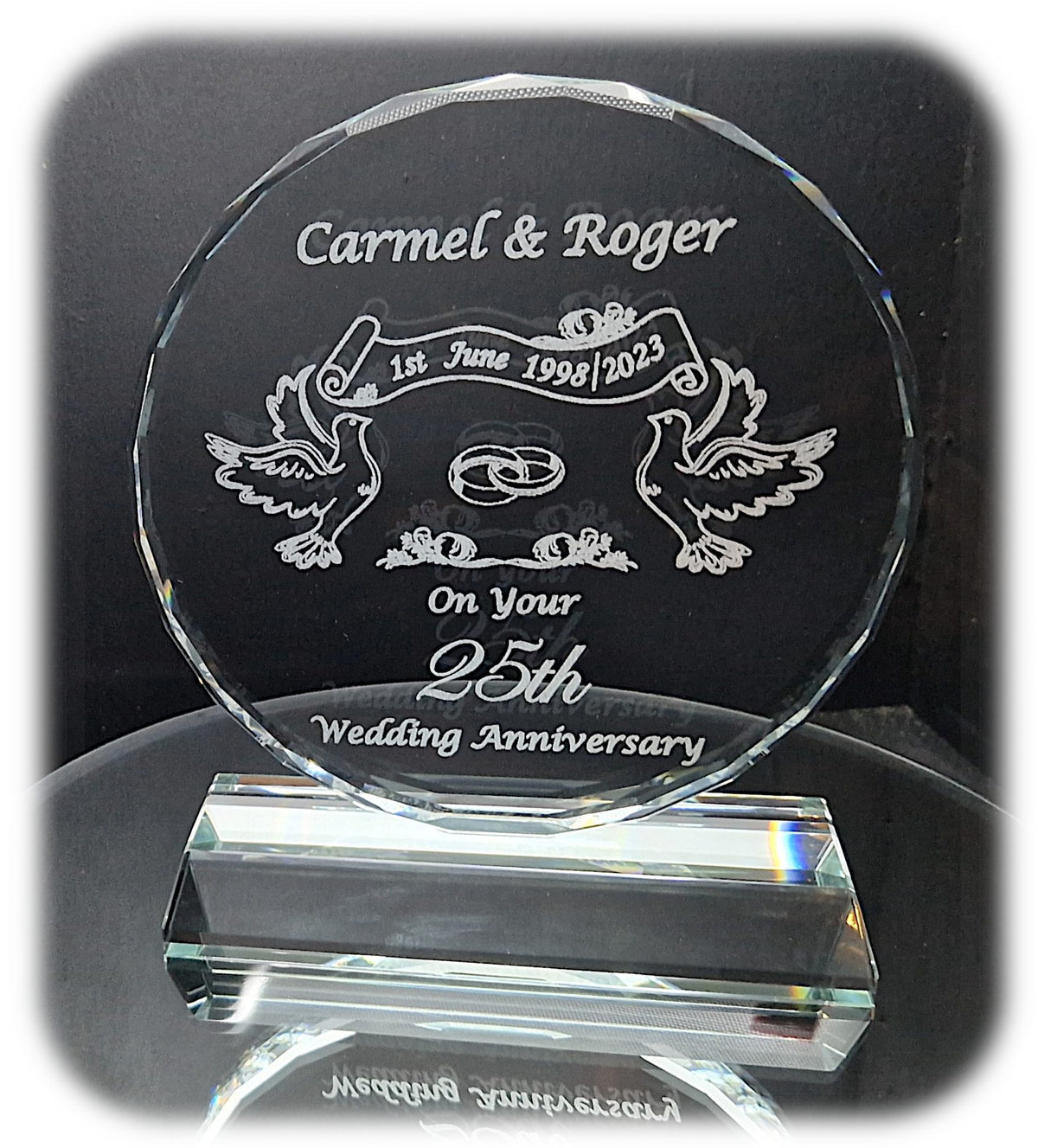 Crystal Wedding Anniversary Gift image 0