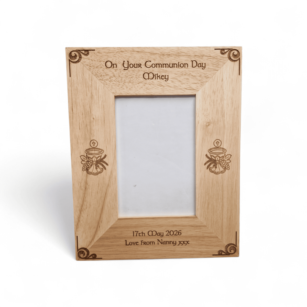 First Holy Communion-Solid Wood Photo Frame, (Portrait) image 0