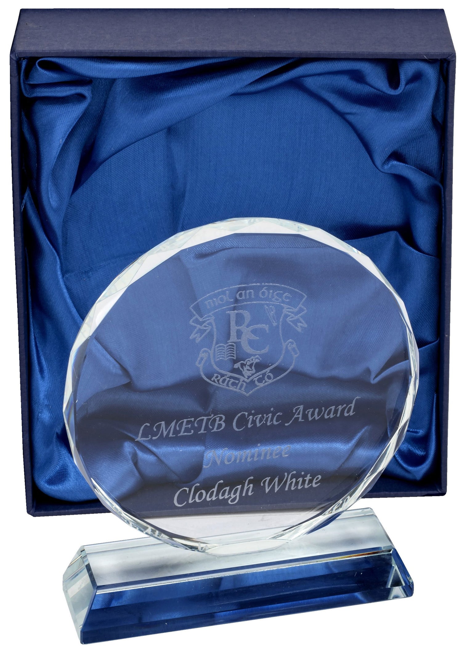 Communion Gift-Round Optic Crystal image 1
